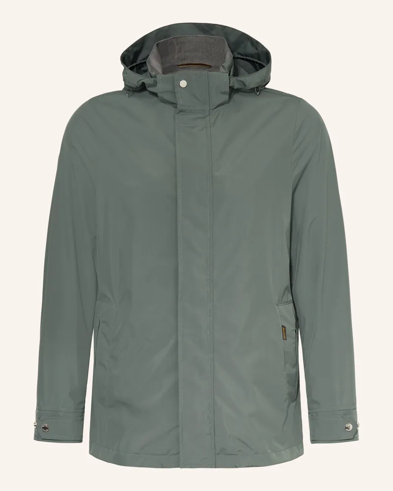 MOORER Parka mit abnehmbarer Kapuze Grün