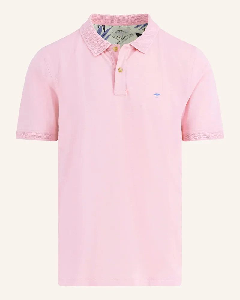 Fynch-Hatton Jersey-Poloshirt Casual Fit Rosa
