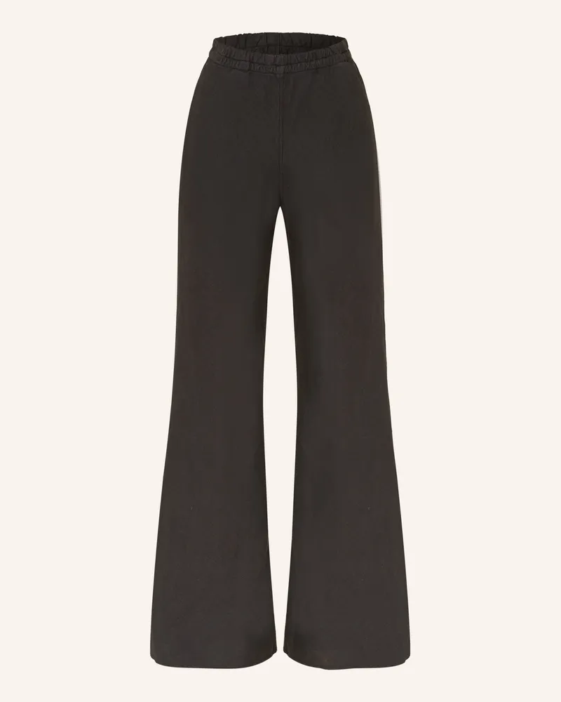 SoSUE Bootcut-Hose JOANNA aus Leinen Schwarz