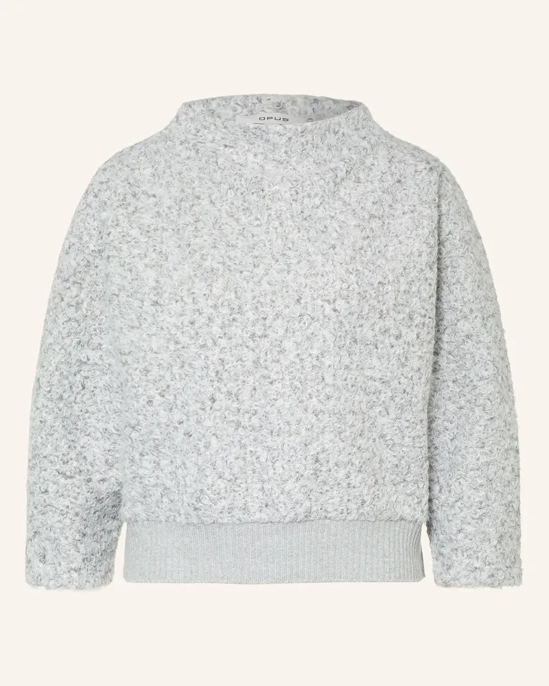 OPUS Pullover Gometta Mit 3/4-Arm grau Grau