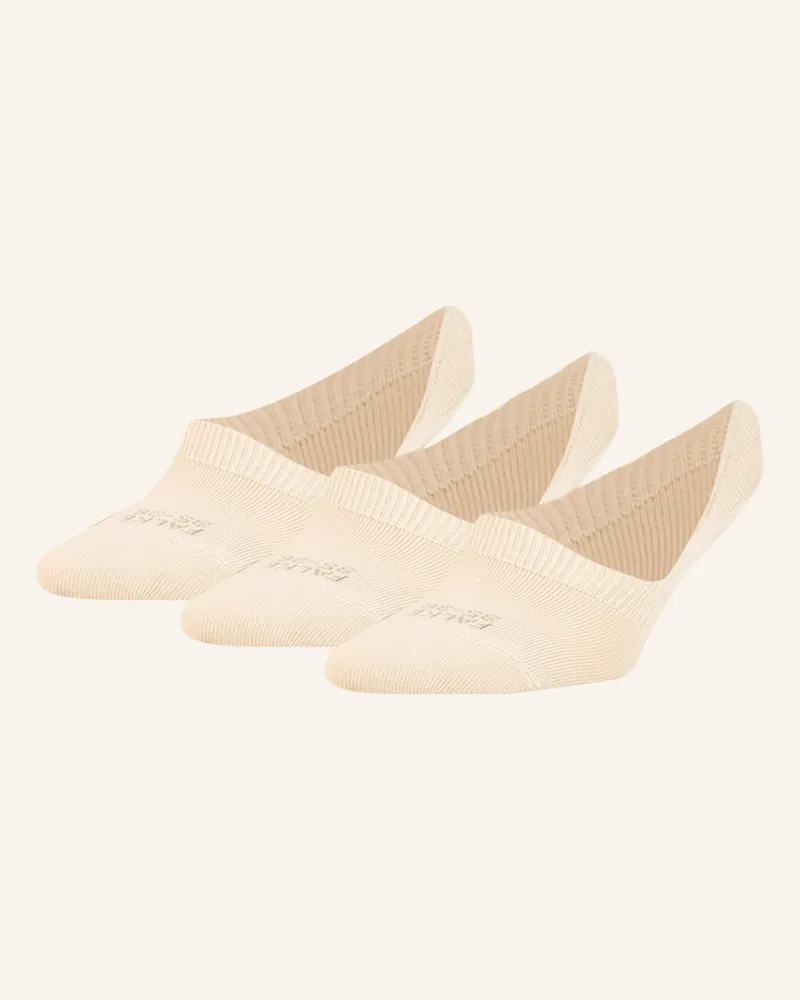 Falke 3er-Pack Füßlinge Step High Cut beige Creme