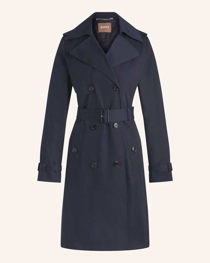 HUGO BOSS Trenchcoat Conry blau Dunkelblau
