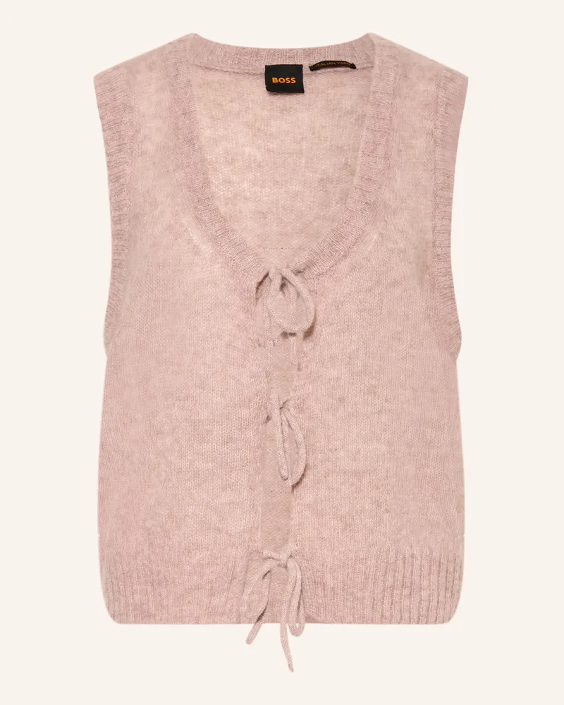 HUGO BOSS Pullunder Frig Mit Alpaka rot Rosé