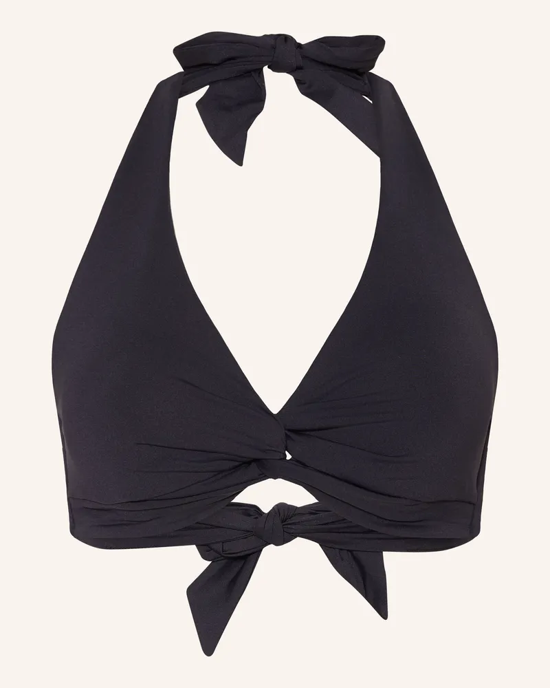 JETS Australia Neckholder-Bikini-Top Smooth schwarz Schwarz