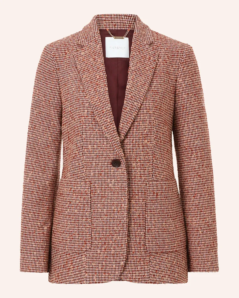 Rich&Royal Marlenehose aus Bouclé Hellrot