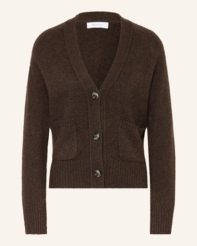 Darling Harbour Strickjacke Aus Cashmere braun Chocolate