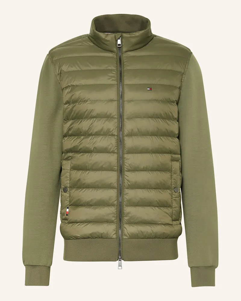 Tommy Hilfiger Steppjacke im Materialmix Dunkelgrün