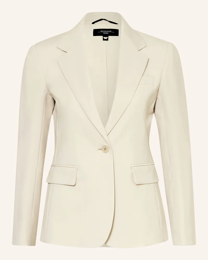 Max Mara Blazer Lamine beige Beige