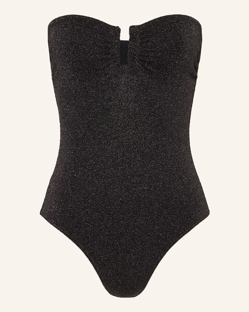 Eres Bandeau-Badeanzug SCINTILLANT mit Glitzergarn Schwarz