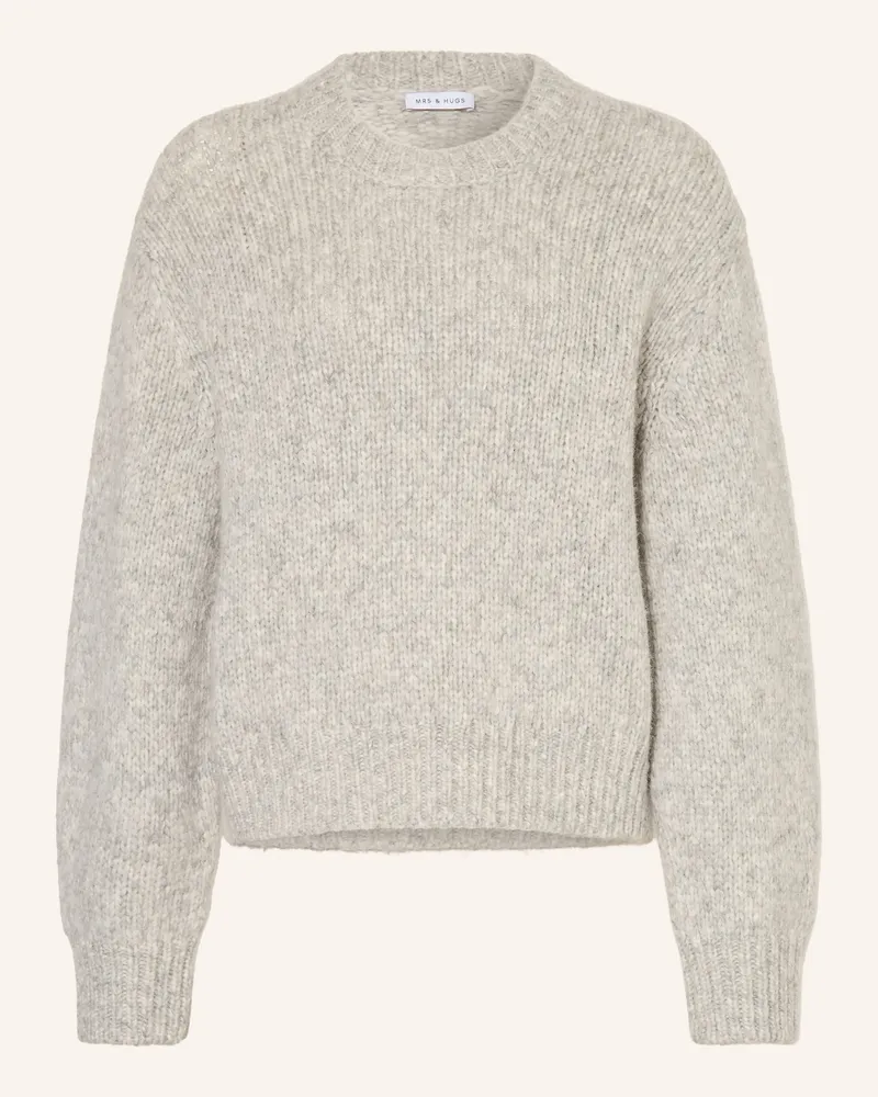 Mrs & HUGS Pullover grau Hellgrau