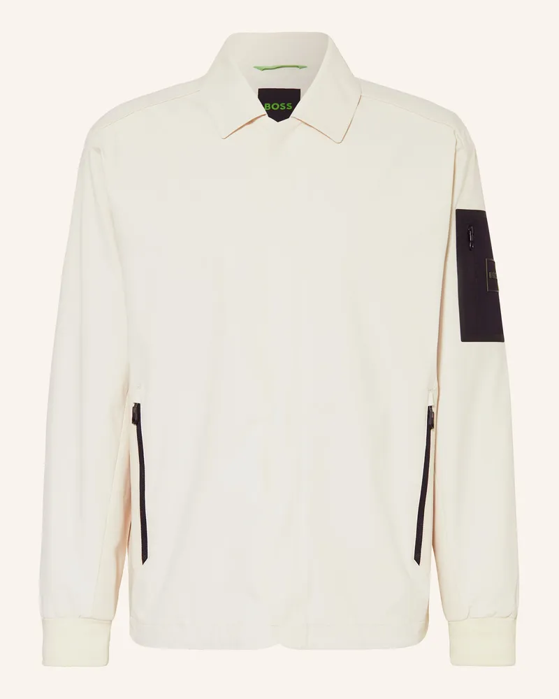 HUGO BOSS Trainingsjacke LEAGUE ONE Ecru