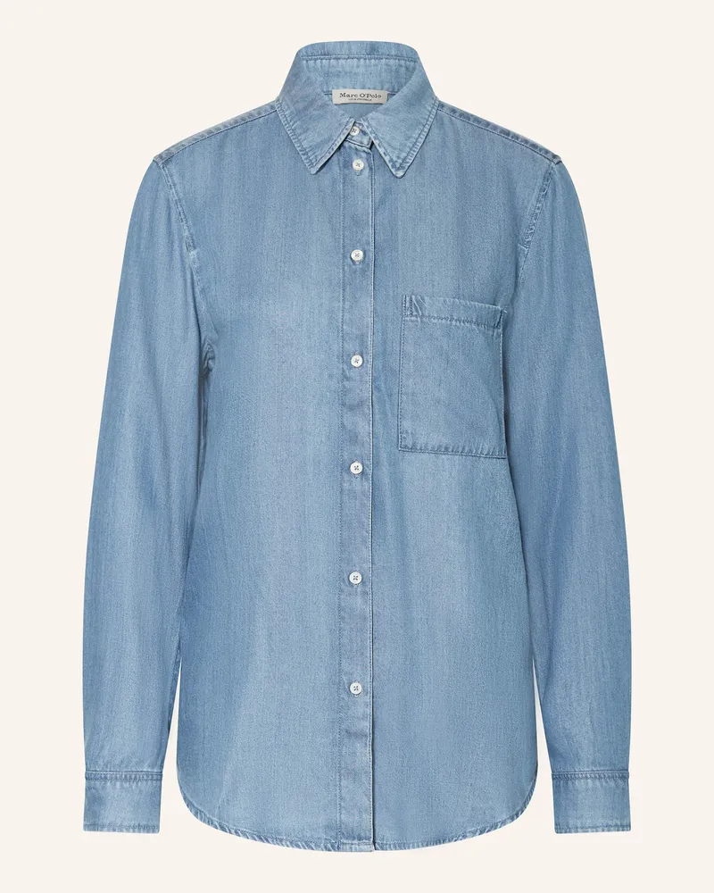 Marc O'Polo Hemdbluse In Jeansoptik blau 006