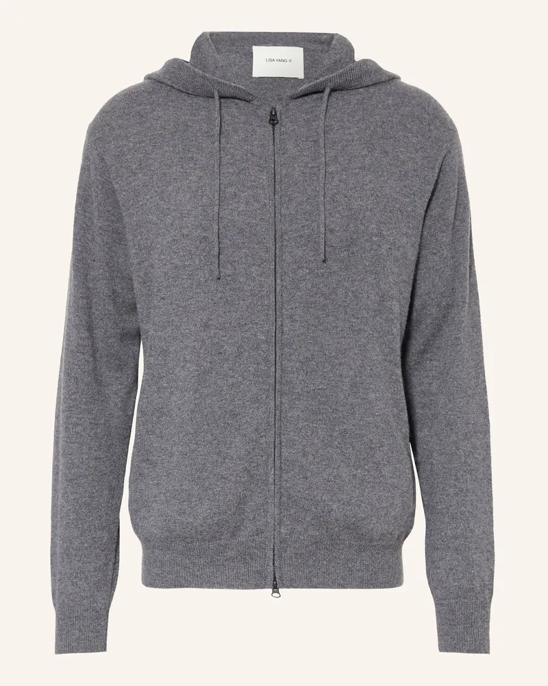 Lisa Yang Strickjacke Emerson Aus Cashmere grau Grau