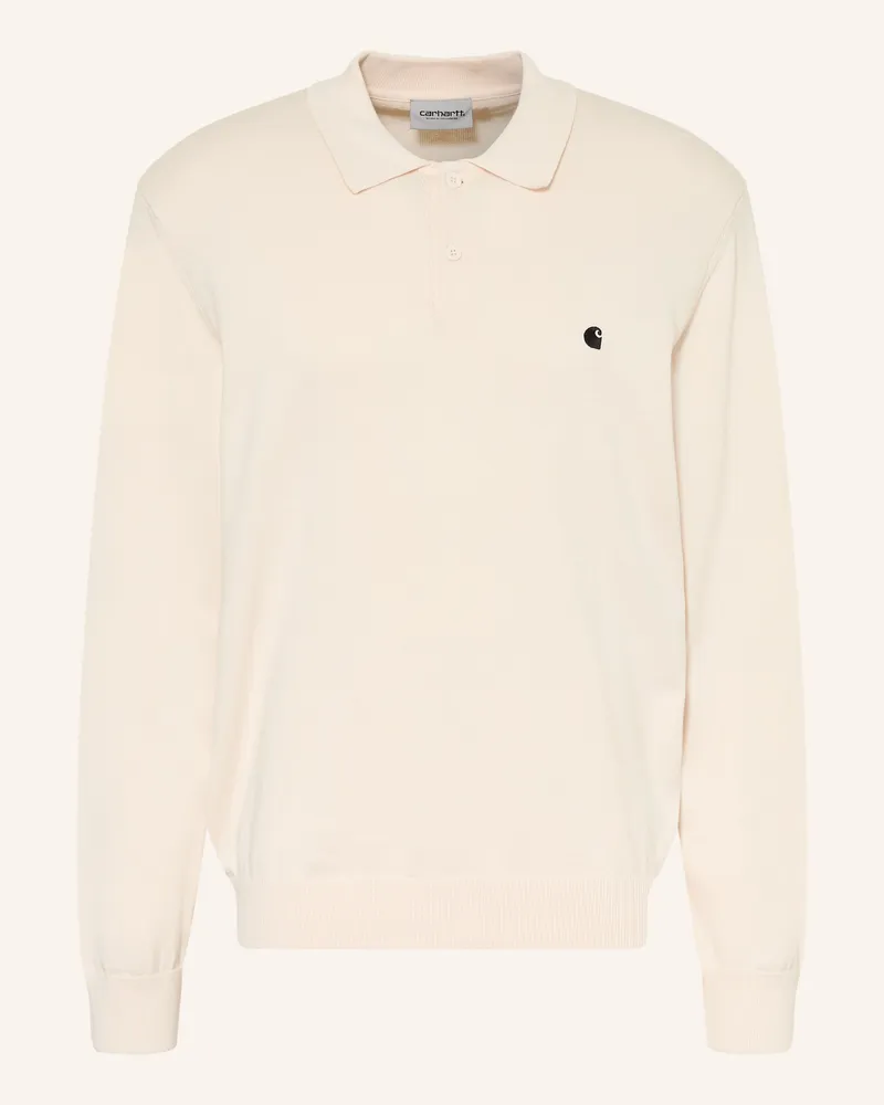 Carhartt WIP Strick-Poloshirt Madison weiss Creme