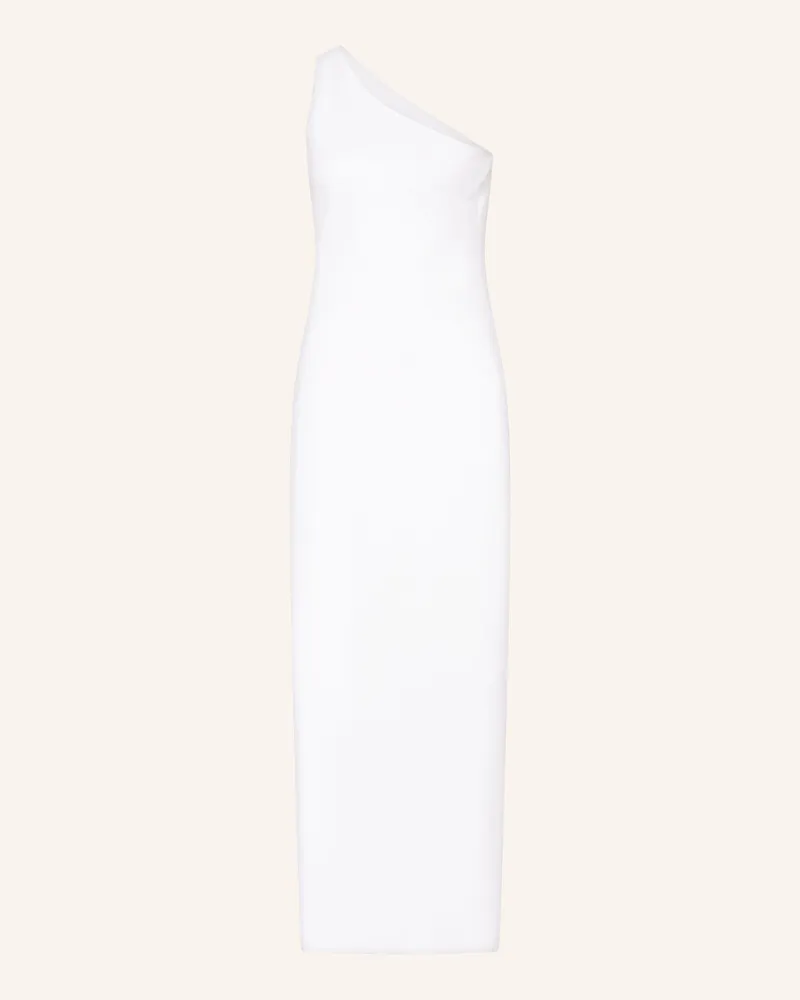 Mrs & HUGS One-Shoulder-Kleid aus Leinen Weiss