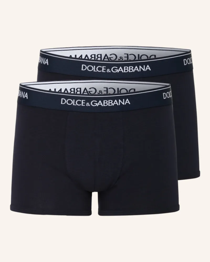 Dolce & Gabbana 2er-Pack Boxershorts blau Dunkelblau