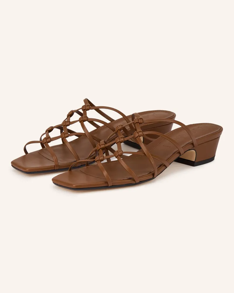 aeyde Mules Talha braun Cognac