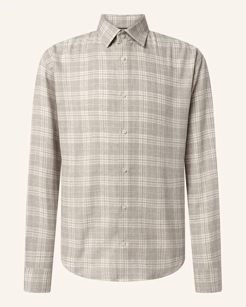 JOOP! Hemd Miles Loose Fit grau Taupe