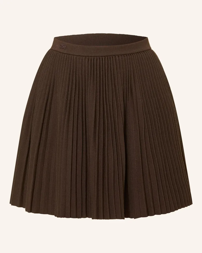 Lacoste Strickrock braun Dunkelbraun