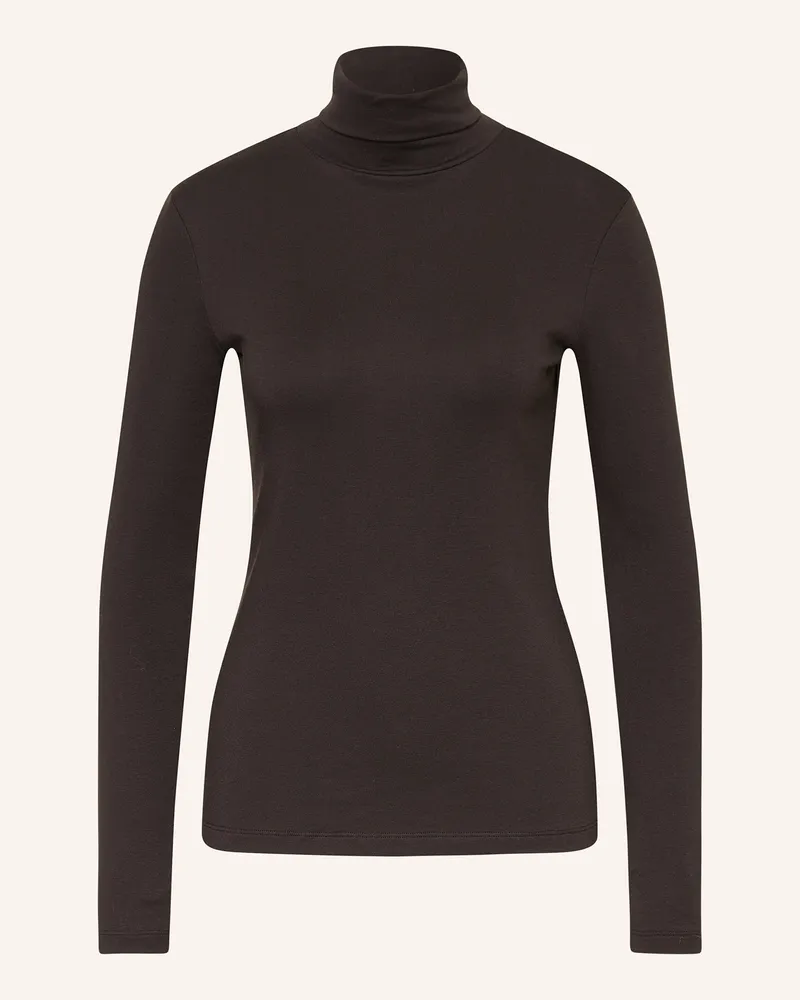 Juvia Rollkragenshirt Anina braun Dunkelbraun