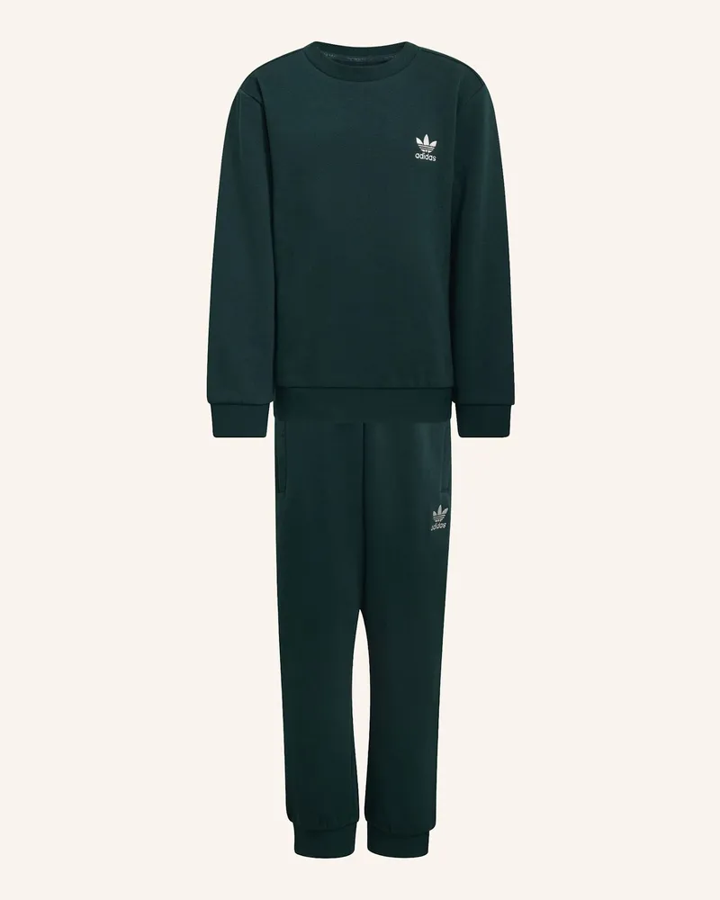 adidas CREW SET LK ANZUG Grün