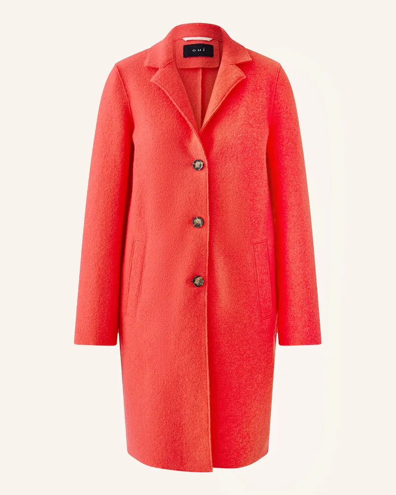 Oui  Wollmantel pink Neonpink