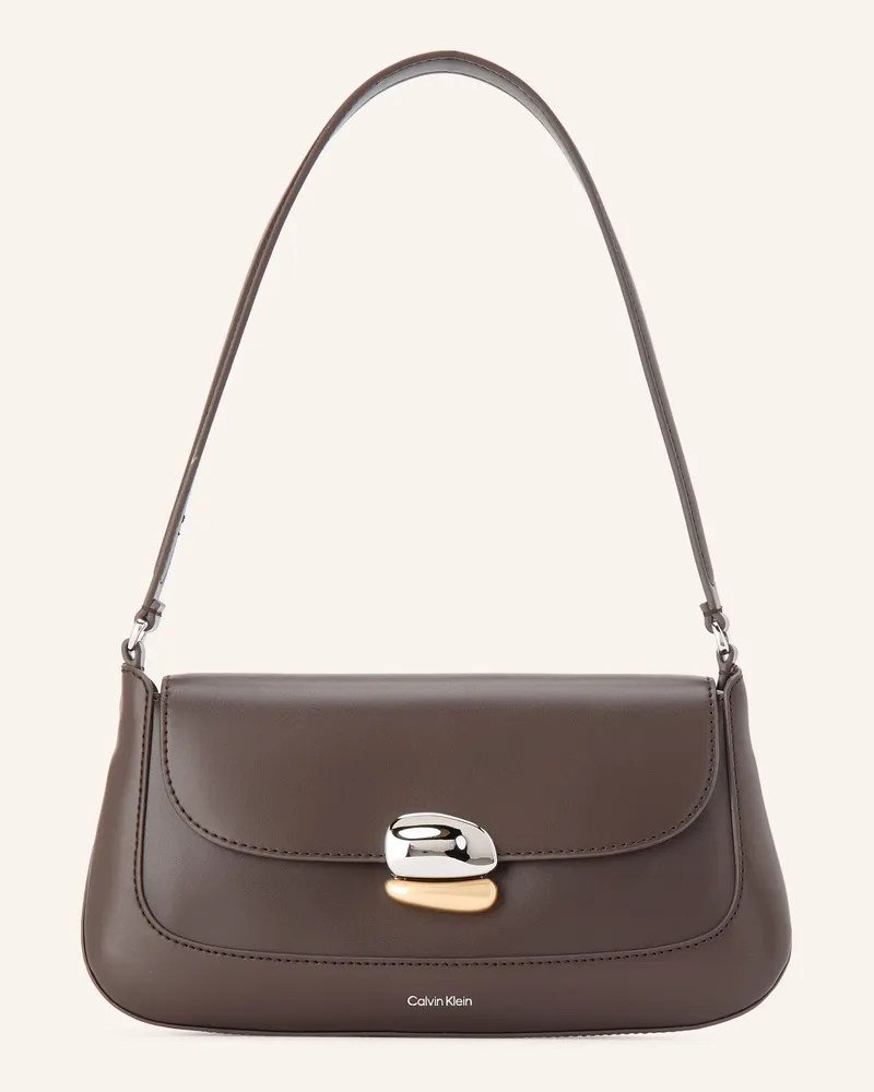 Calvin Klein Schultertasche braun Dunkelbraun