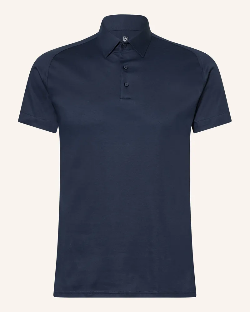 DESOTO Piqué-Poloshirt Dunkelblau