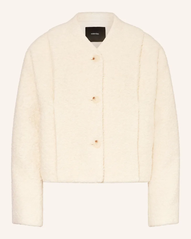 someday. Bouclé-Jacke NISABEL Ecru