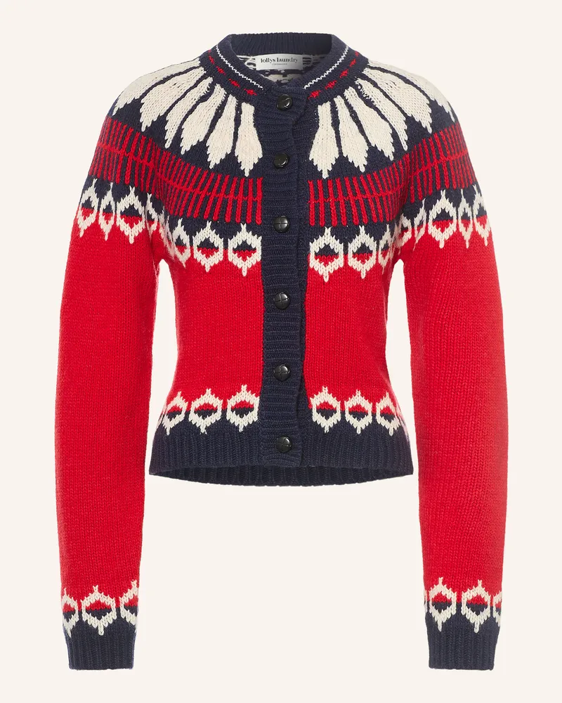 Lollys Laundry Strickjacke Clarell rot Rot