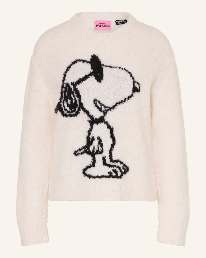 Frogbox Pullover Mit Alpaka weiss Weiss