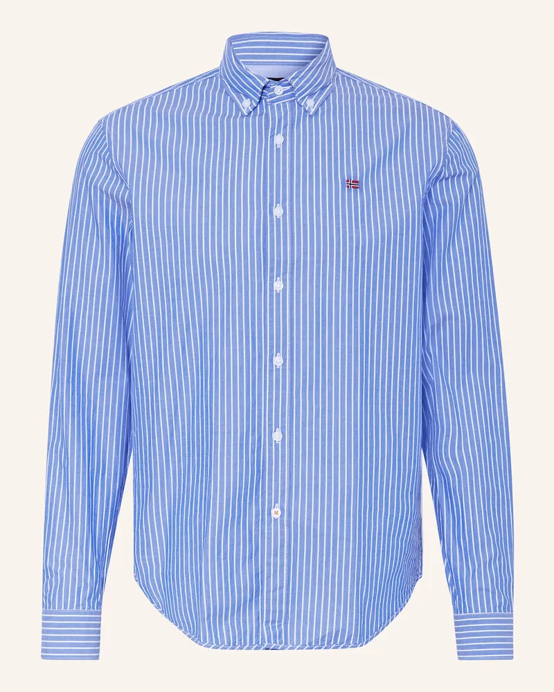 Napapijri Hemd G-Terra Regular Fit weiss Blau