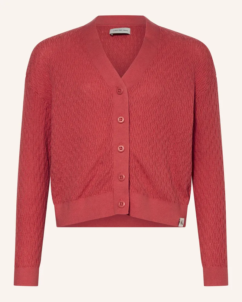 Calvin Klein Strickjacke Rot