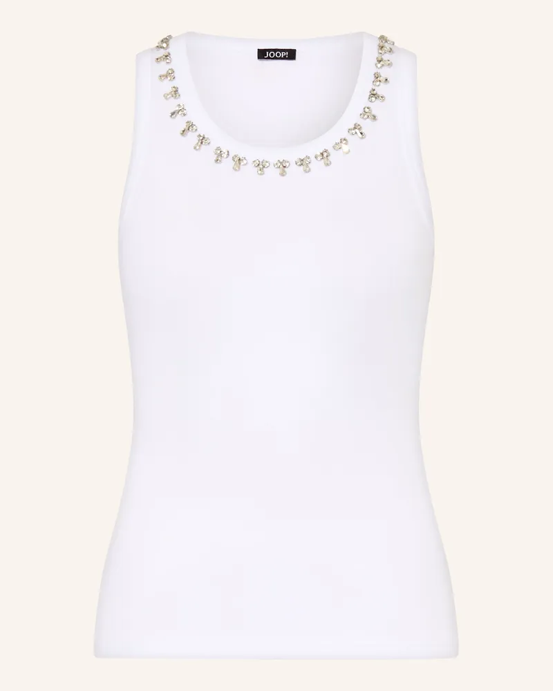 JOOP! Top TAINA mit Schmucksteinen Weiss