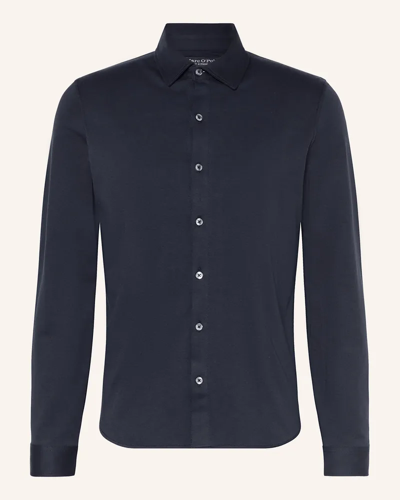 Marc O'Polo Jerseyhemd Regular Fit Dunkelblau