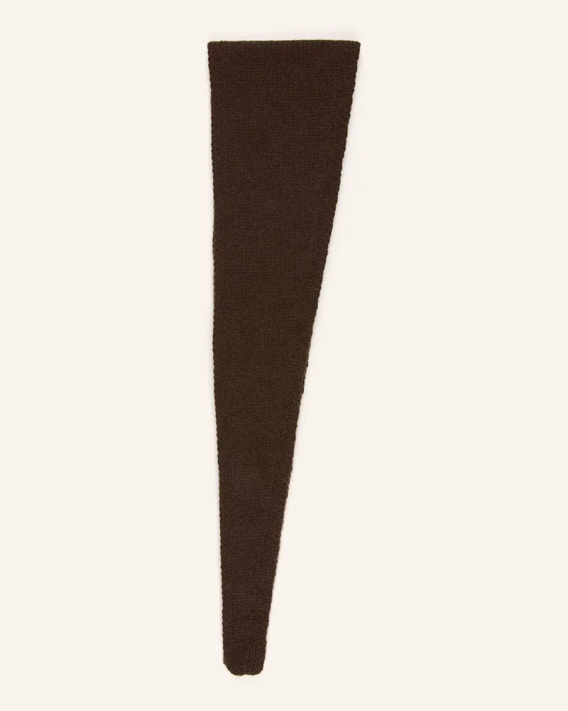 Mrs & HUGS Schal Mit Cashmere braun Dunkelbraun