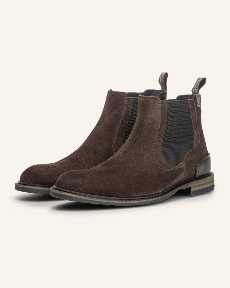 Floris van Bommel Chelsea-Boots Crepi 15 braun Dunkelbraun
