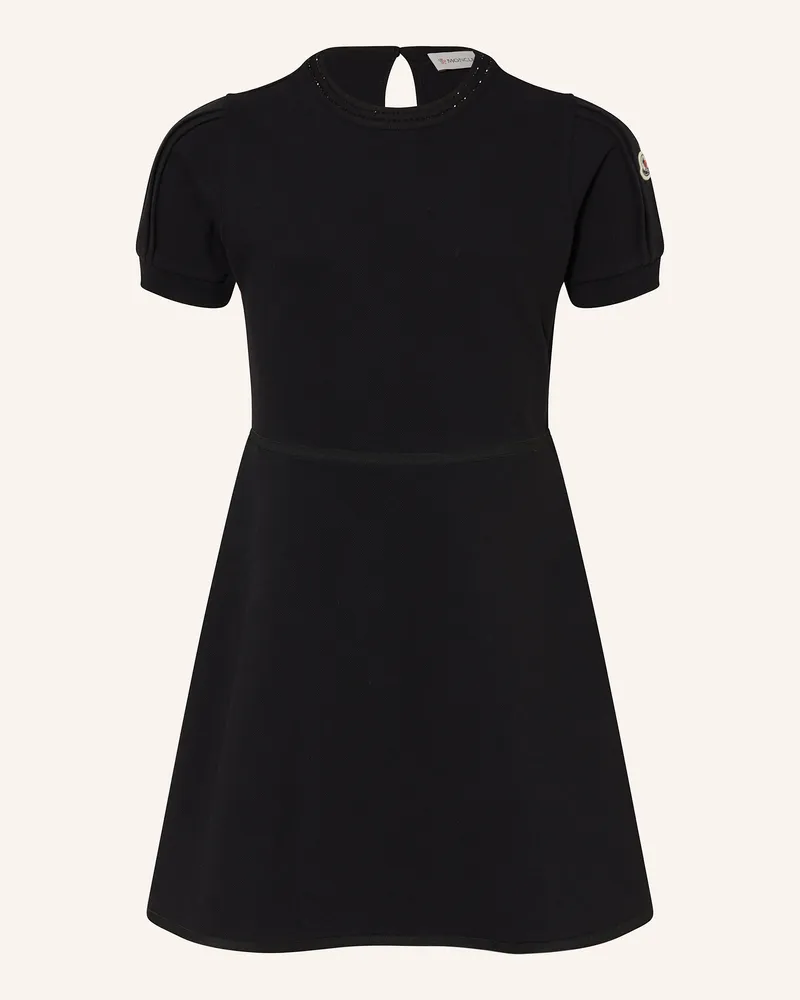 Moncler Kleid mit Strasssteinen Schwarz