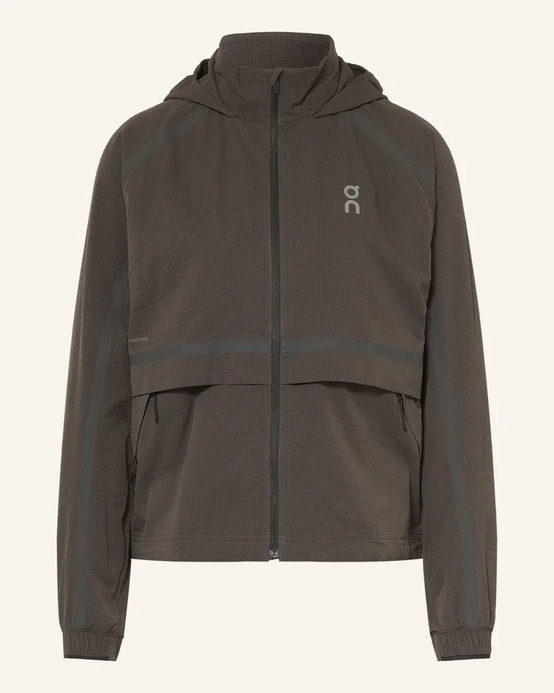 ON Laufjacke Performance Volt braun Dunkelbraun