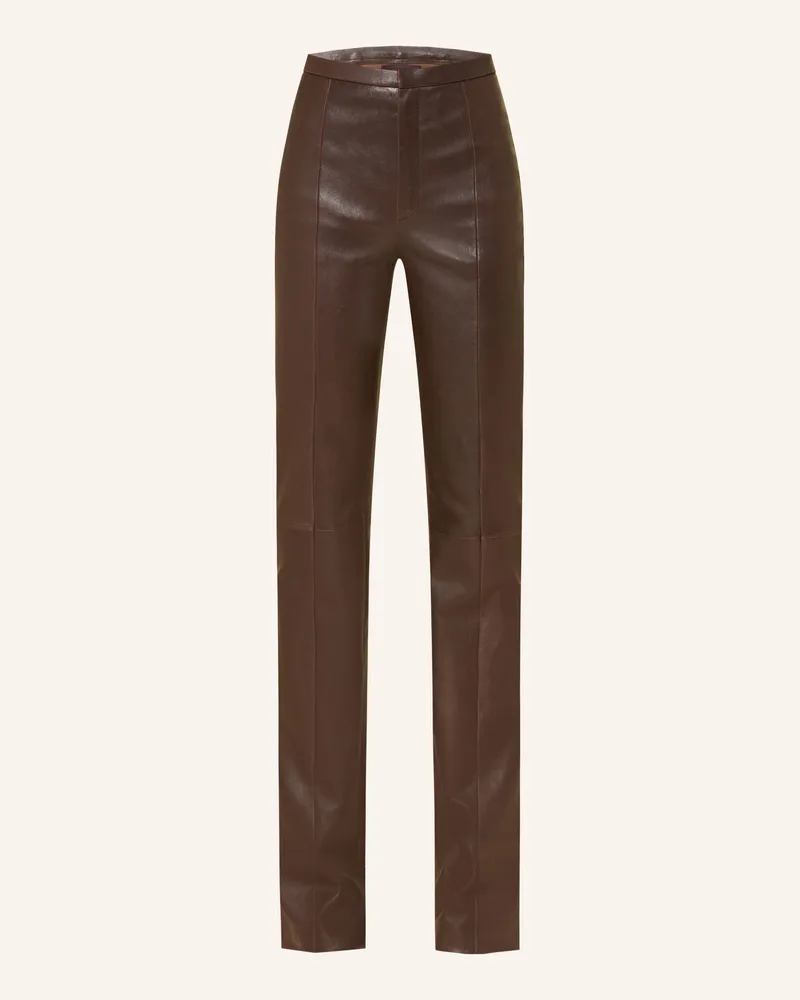 Stouls Lederhose Icham braun Dunkelbraun