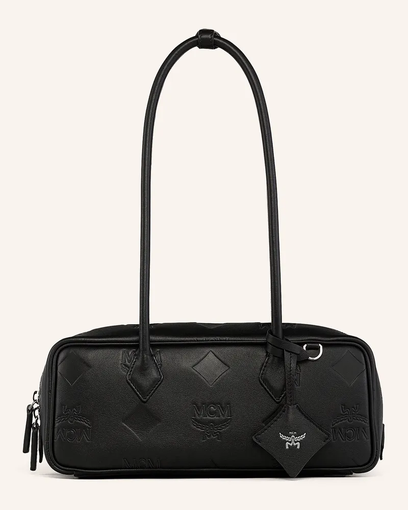 MCM Schultertasche Aren schwarz Schwarz