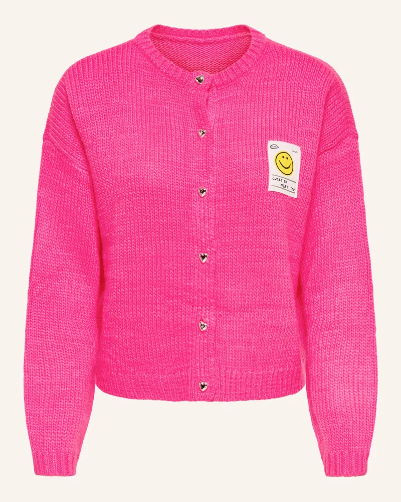 only Strickjacke Neonpink