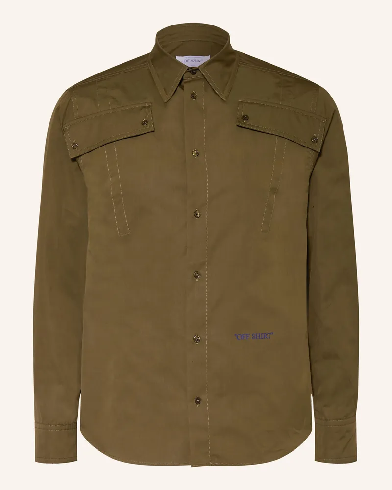 OFF-WHITE Overjacket braun Oliv