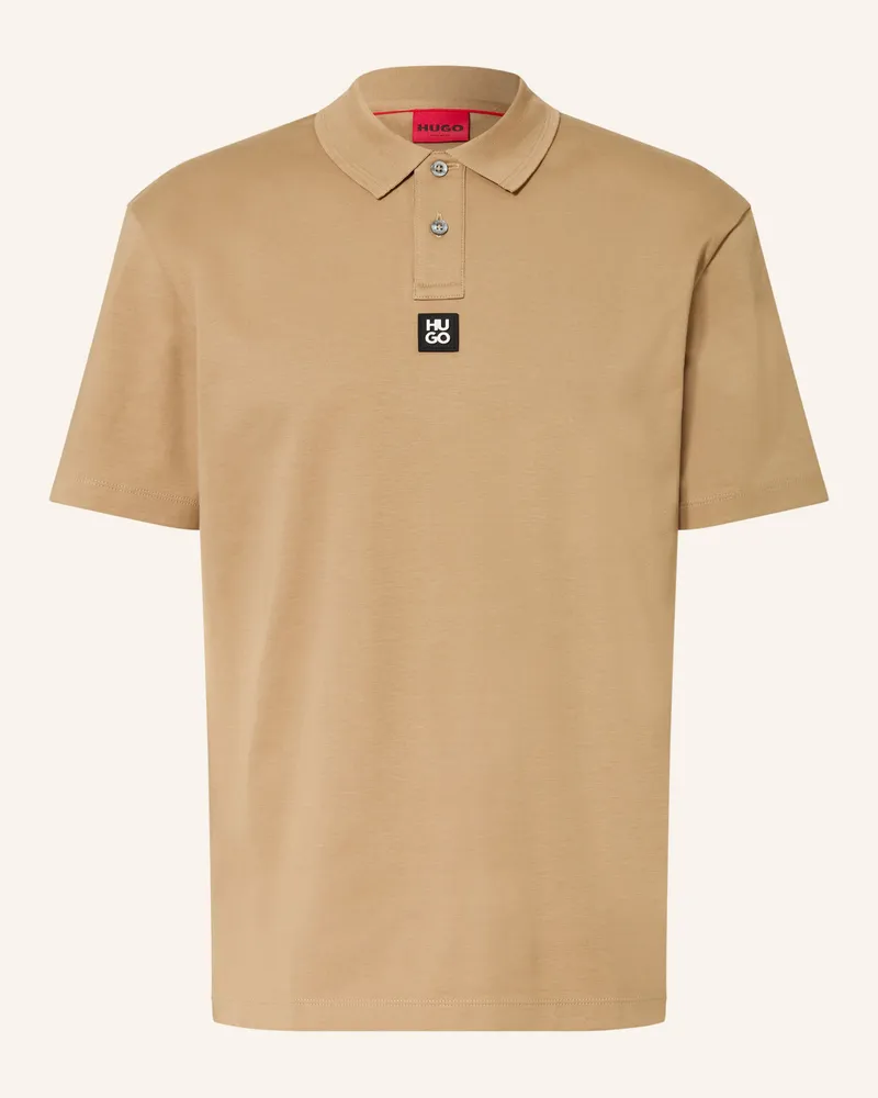 HUGO BOSS Jersey-Poloshirt Deabono beige Camel
