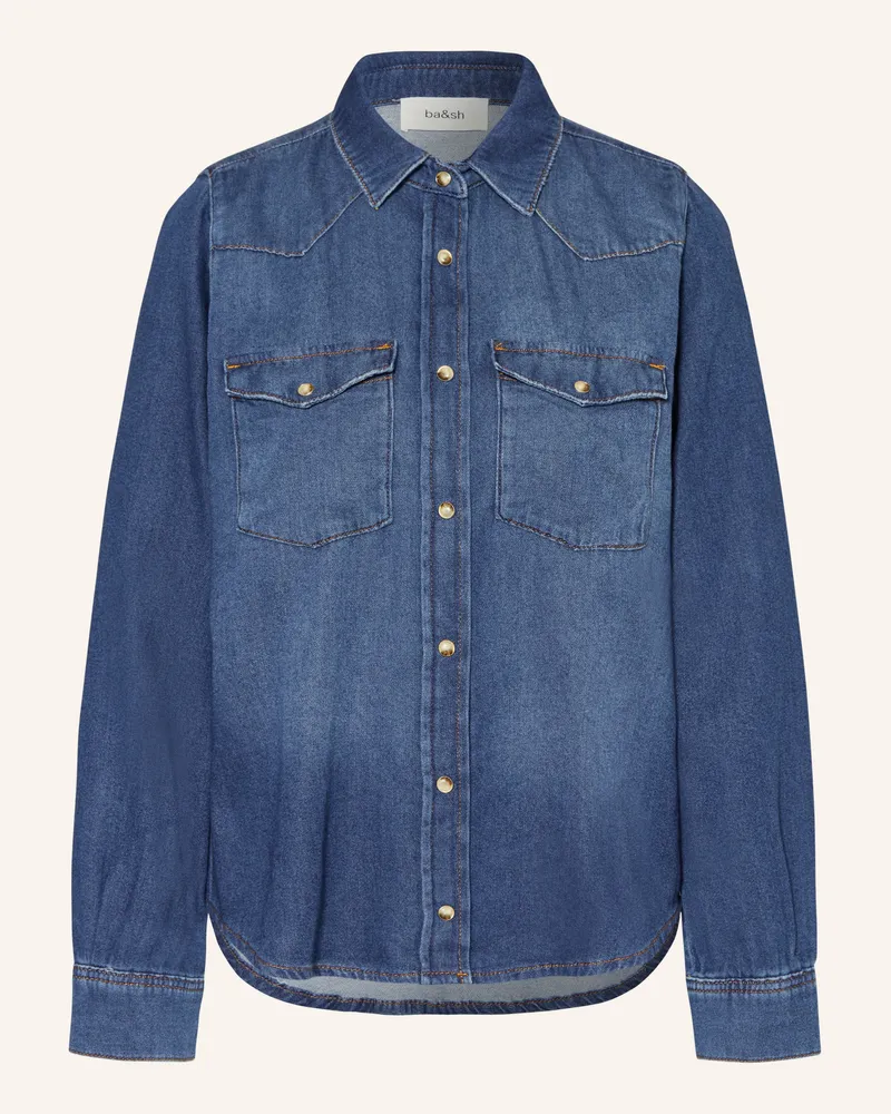 ba&sh Hemdbluse WALTER in Jeansoptik Blau