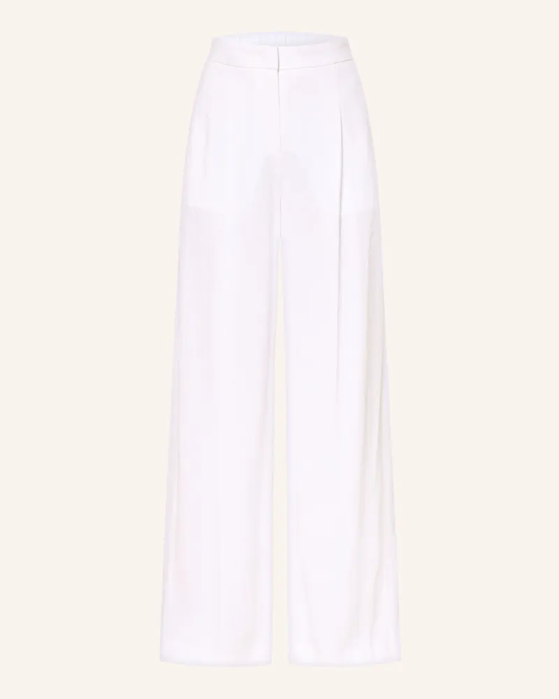 HUGO BOSS Marlenehose Tiana Mit Leinen weiss Weiss