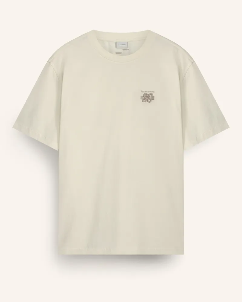 Filling Pieces T-Shirt Embroidered Knot weiss Weiss