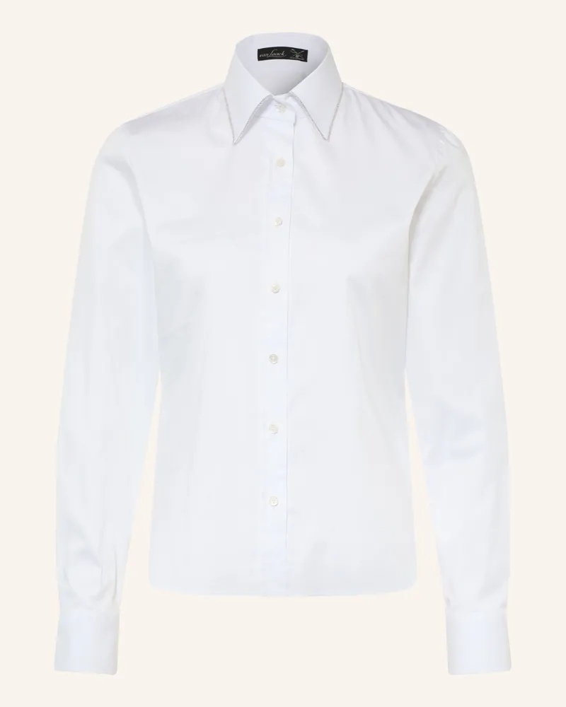 van Laack Hemdbluse Vl-Loamis-Pbo Mit Schmucksteinen weiss Weiss