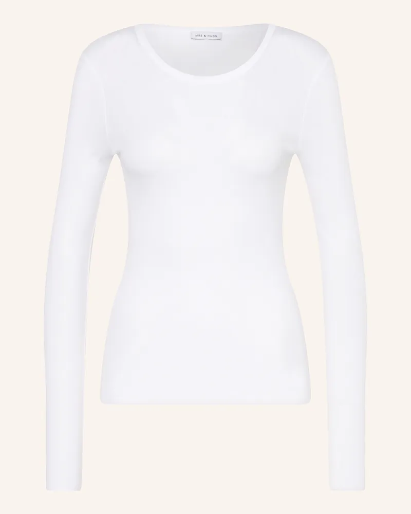 Mrs & HUGS Longsleeve Weiss