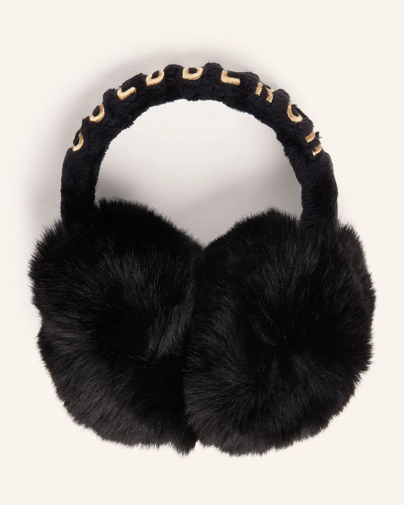 GOLDBERGH Ohrwärmer FLUFFY aus Kunstfell Schwarz